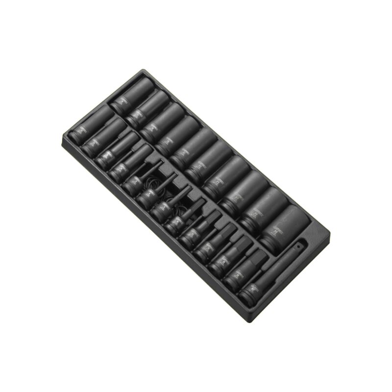 Module de douilles longues impact 1/2' - 25 pièces - E041644 Expert By Facom