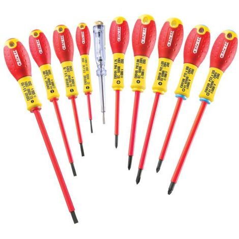 Expert E160912 Insulated Screwdriver Set Of 10 Piece Sl/Ph/Pz
