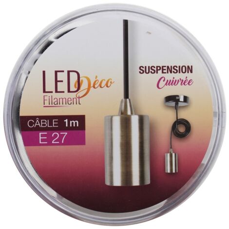 Expert-line - kupferig leuchte mit federaufhängung e27-1m kabel - 494789 - 3219514947894