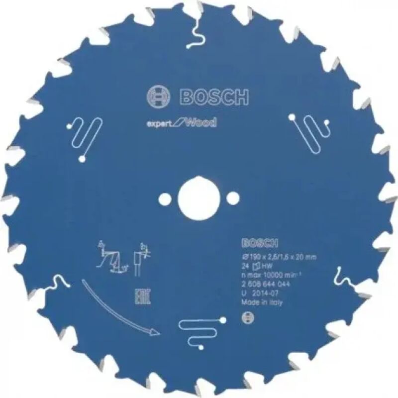 Lama da sega circolare Expert per legno, 190 x 20 x 2,6 mm, 24