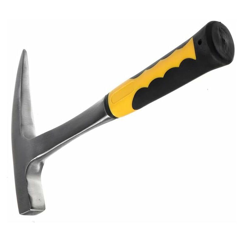 Exploration géologique Hammer Rock Pick Brick Brick Hammer avec pointe pointu pour l'exploration minérale Géologie outil à main grand, marteau