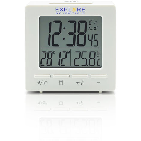 Explore Scientific RDC1005WHT Wecker Digitaler Wecker Weiß
