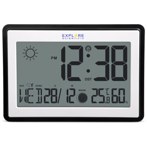 Explore Scientific wetterstation 23,5 x 16,5 cm schwarz 2-teilig