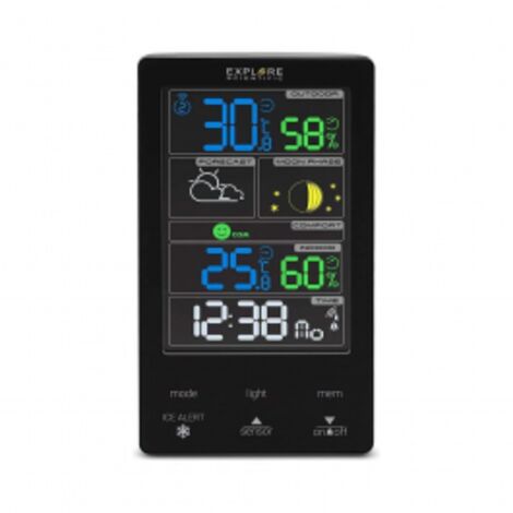 EXPLORE SCIENTIFIC Stazione Meteo Verticale Advanced Con Orologio