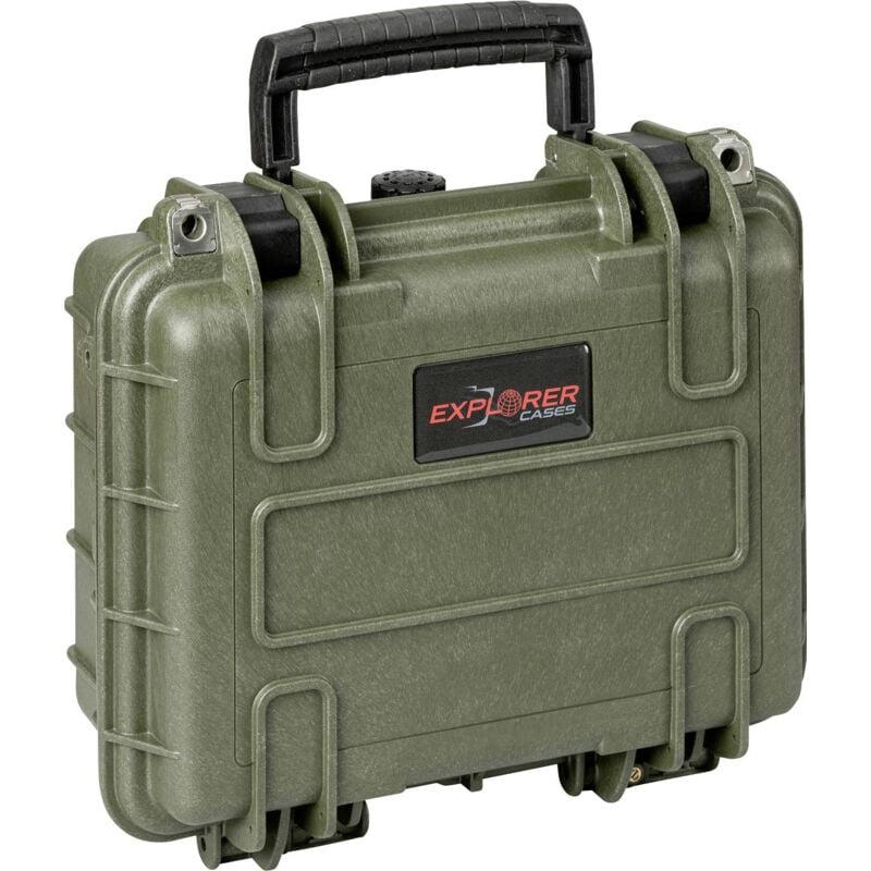 Valise d'extérieur 2712HL.G green with pick & pluck foam (l x h x p) 28 x 20 x 12 cm vert olive 2712HL.G Y928433 - Explorer Cases