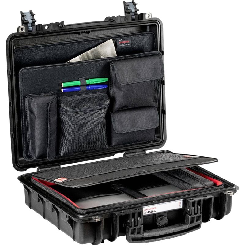 Explorer Cases Valise d'extérieur 4412HL.B C black with notebook bag BAG PC-44 (l x H x P) 45 x 35 x 13 cm noir 4412HL.B C Y924373