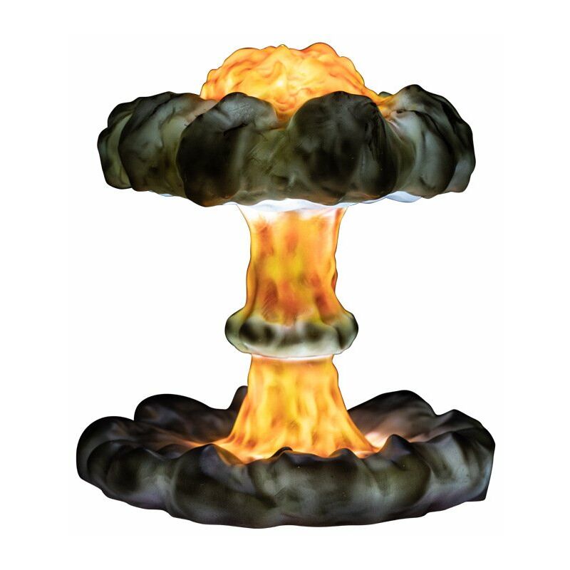 

Happyshopping - explosion nuclear hecha a mano nube en forma de hongo lampara de mesa LED atenuacion continua lampara de mesa de arte Impresion 3D