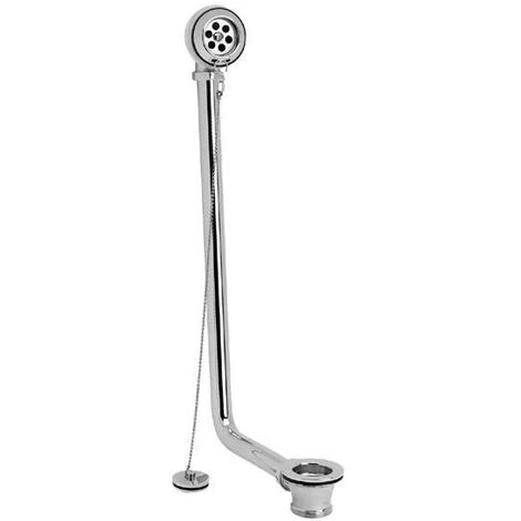 Exposed Freestanding Bath Waste Chrome Finish Retainer Plug Chrome On Brass