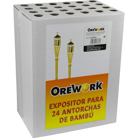 Expositor antorcha Orework 24 ud vacio