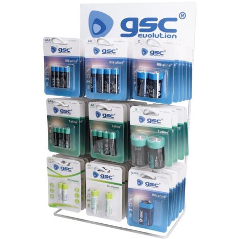 Expositor Batteries para pilas