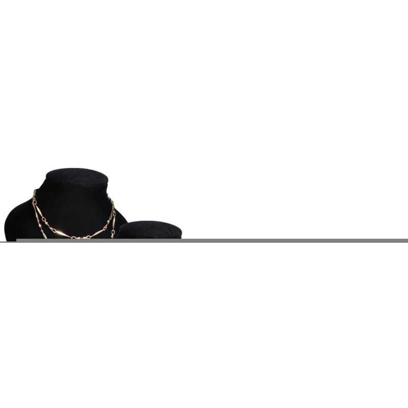 

Expositor De Joyas En Forma De Busto Negro - 4Piezas - 9X8,5X15cm