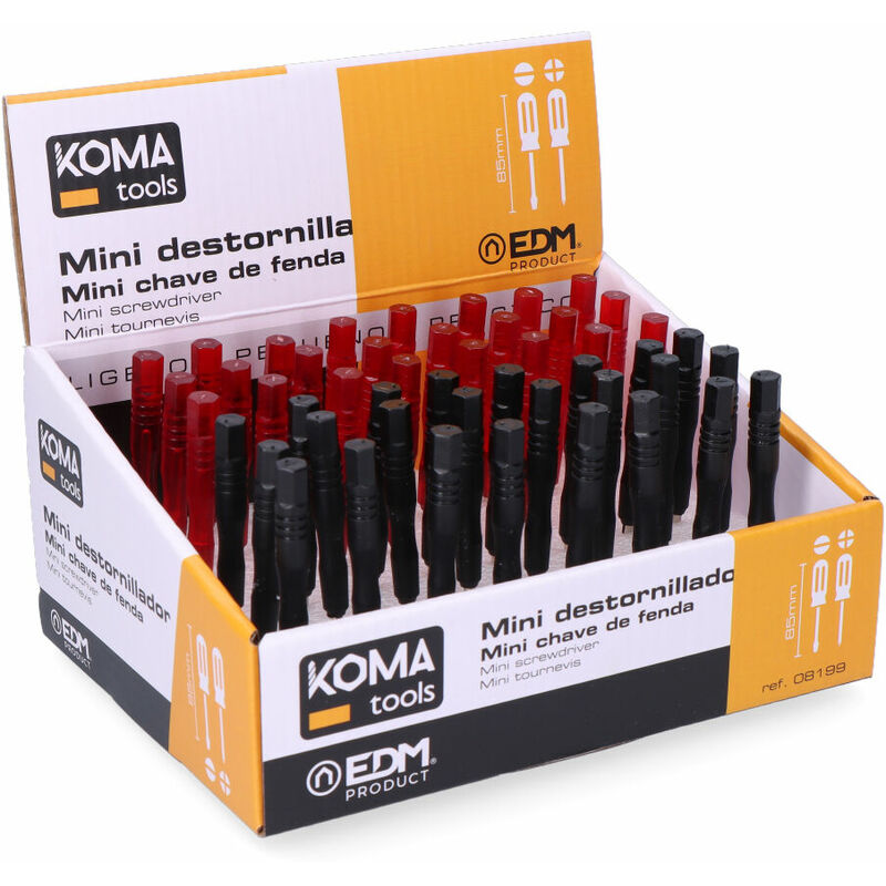 

Expositor - mini destornilladores - 80mm - Koma Tools