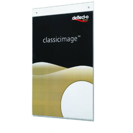 Expositor mural deflecto classic image din a5 vertical transparente 150x238x7 mm