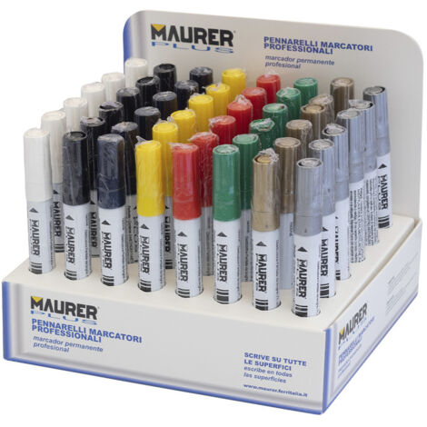 expositor rotulador marcador obra profesional pintura permanente 48 piezas