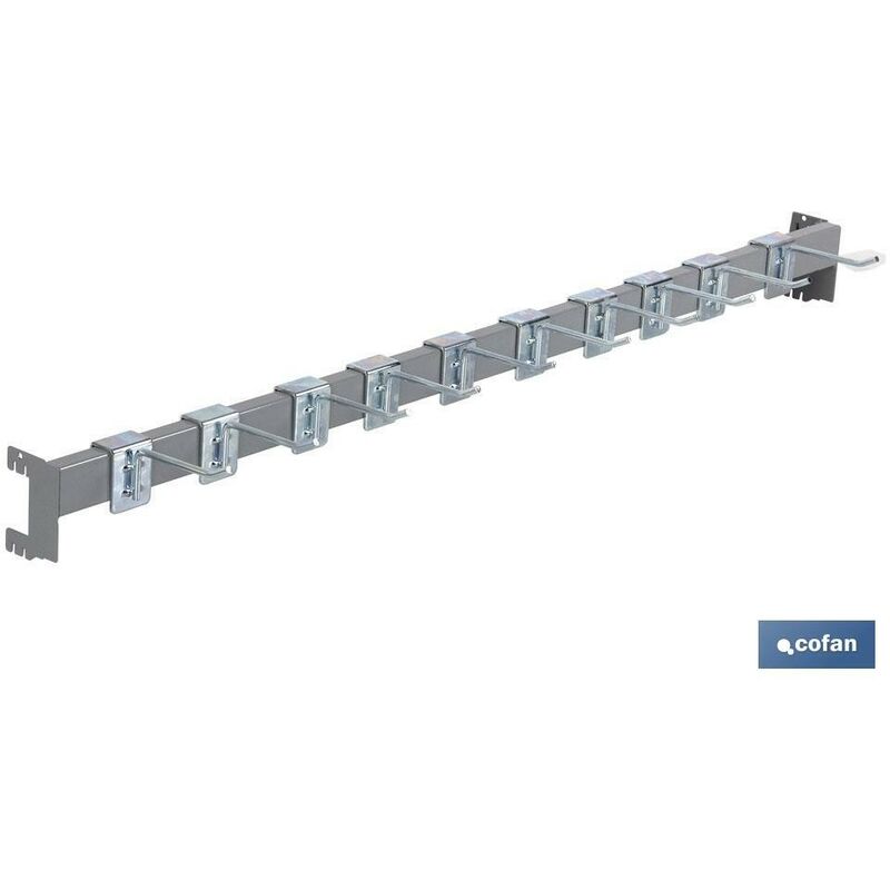 

Otros - Barra de carga 1000x40x20mm con 10 ganchos 10cm