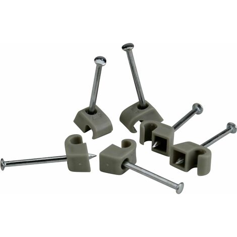 Expressschelle 4-7mm grau 50x Nagelschellen