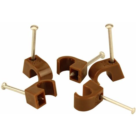 Expressschelle 7-12mm braun 50x Nagelschellen