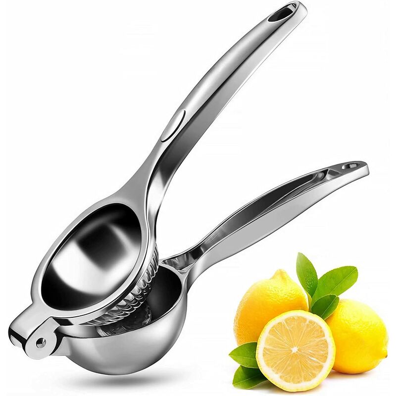 

Exprimidor de limón manual, exprimidor de naranja manual de acero inoxidable, exprimidor de cítricos fácil de limpiar, rápido y eficiente
