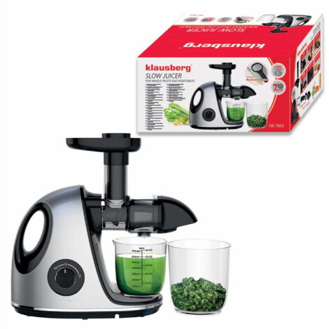 Exprimidor lento 150W para frutas y verduras COLD PRESS KLAUSBERG KB-7863