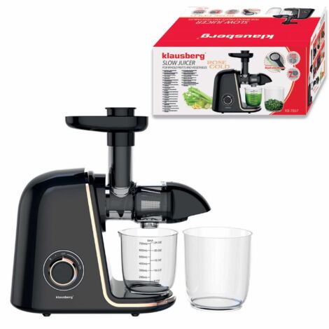 Exprimidor lento 150W para frutas y verduras COLD PRESS KLAUSBERG KB-7867