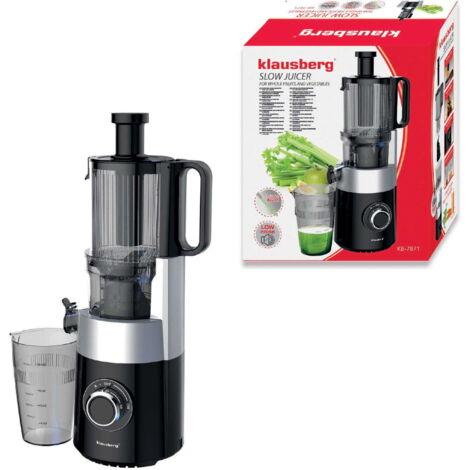Exprimidor lento 180W para frutas y verduras COLD PRESS KLAUSBERG KB-7871