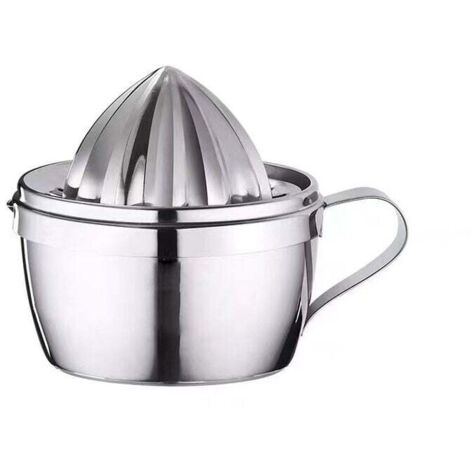 Exprimidor manual de cítricos de acero inoxidable para naranjas, limones y pomelos. Apto para lavavajillas.