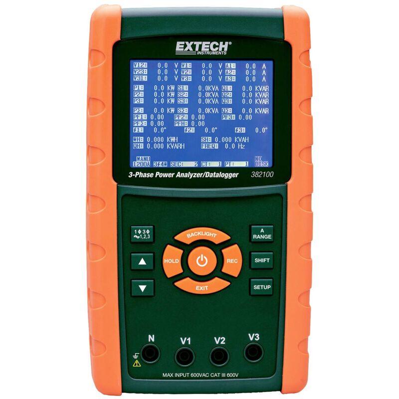 Extech - 382100 Analyseur de réseau avec fonction enregistreur V668313