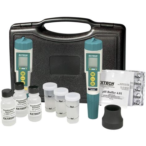 Extech EC510 Appareil de mesure de la conductivité conductivité, température, pH, particules dissoutes, salinité
