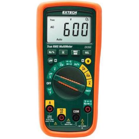 Extech  EX350 Multimetro portatile digitale CAT III 600 V Display (Counts): 4000
