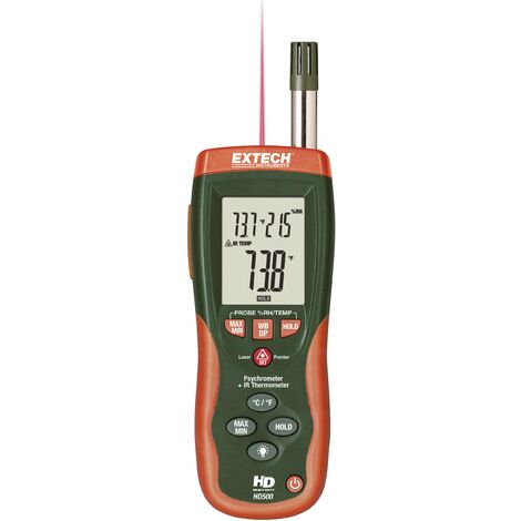 Extech HD-500 Hygromètre 0 % HR 100 % HR Affichage anti-moisissure/point de rosée Q52594