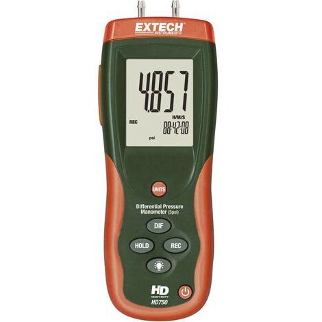 Extech HD750 Appareil de mesure de la pression pression atmosphérique 0 - 0.3447 bar Q52529