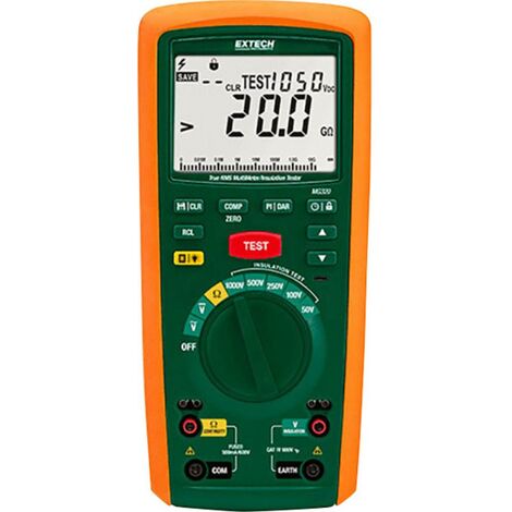 Extech MG320 Misuratore di isolamento 50 V, 100 V, 250 V, 500 V, 1000 V 20 GΩ
