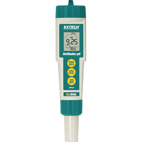 Extech PH110 pH-Messgerät  pH-Wert, Temperatur