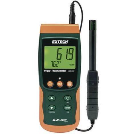 Extech SDL500 Hygromètre 5 % HR 95 % HR fonction enregistreur de données, Affichage anti-moisissure/point de rosée Q72626