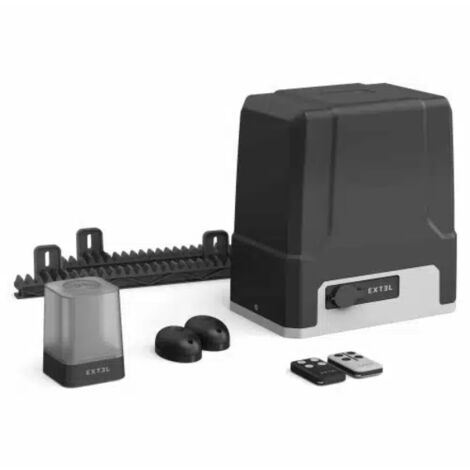 Extel – Kit de motorisation de portail coulissant max 8m 500kg – Moteur connecté avec application – Installation rapide – 761004 - XC500
