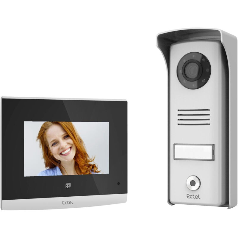 Compact Video-türsprechanlage Komplett-set - Extel