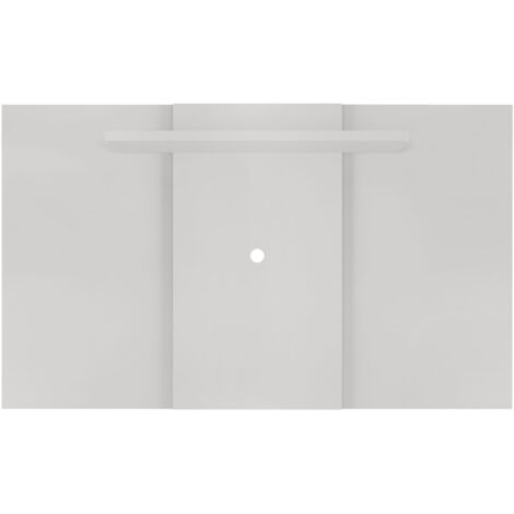 Extendable Fixed TV Wall Panel - MDP - L22 x W136 (Extendable Upto 150 cm) x H90.3 cm - White - Flat Packed