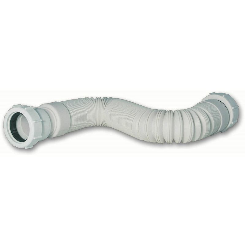 Podium - Extendable Flexible Waste Plumbing Pipe Approx 1000mm 1 Bar Pressure White