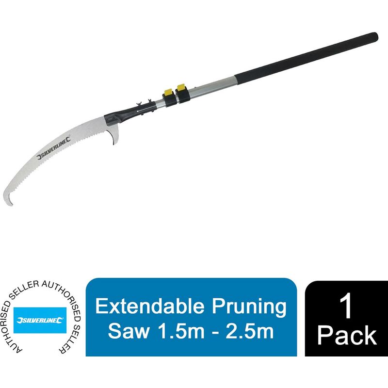 Silverline (245077) Extendable Pruning Saw 1.5 - 2.5m
