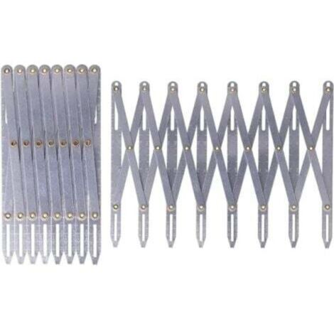 Extendable Sewing Gauge, 16cm/6.3in Adjustable Equal Ruler, Equidistant Aluminum Divider for Household Use, Multifunctional DIY Curtain Accessories for Eyelet Button Holes