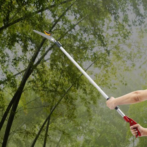 Extendable Telescopic Tree Pruner Garden Branch Cutter Trimmer Shear Tool -2.2M