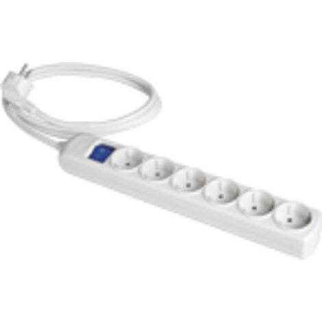 Extender 6 prese bipolari 16A 250V con tapparella + interruttore SOLERA 8016IL