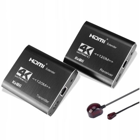 EXTENDER-KONVERTER HDMI LAN TWISTED PAIR RJ45 120M IR