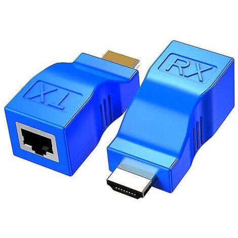 Extendeur Hdmi, émetteur d'amplificateur de signal Hdmi vers Rj45, distance de transmission de 30 mètres