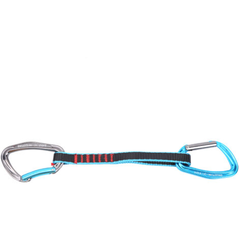 Extenseur de sécurité Camnal 38CM avec mousqueton droit/courbé pour escalade et via ferrata