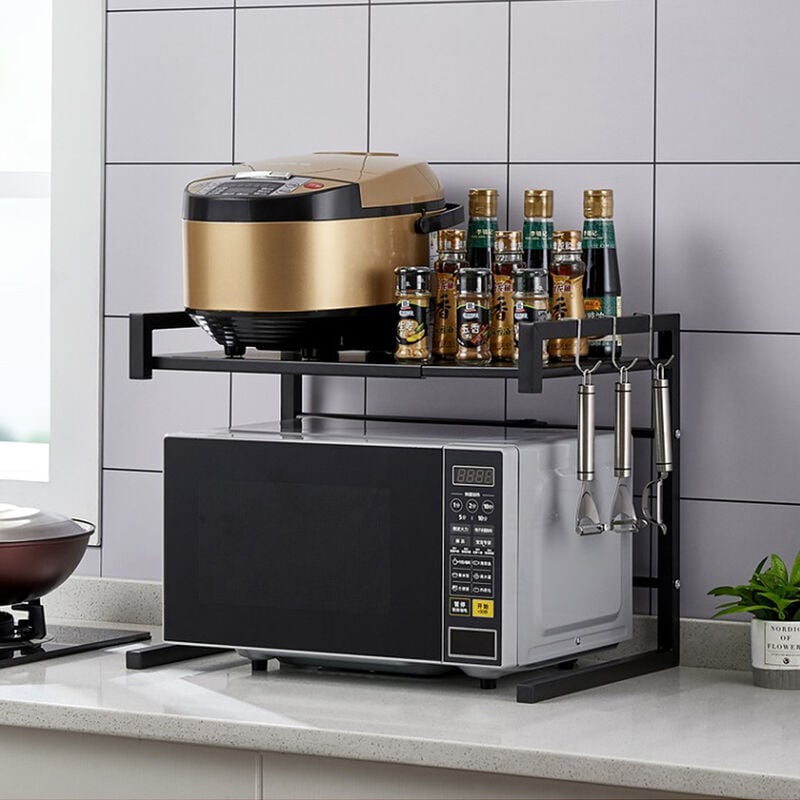 Yongqing - Extensible Étagère de Four à Micro-Ondes à 2 étages 40-65cm