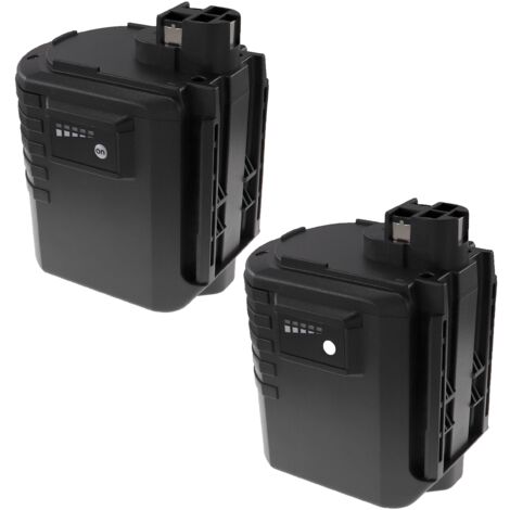 EXTENSILO 2x Batería compatible con Bosch GBH 24VRE, GBH24VRE, GBH24VRF herramientas eléctricas (3300 mAh, NiMH, 24 V)