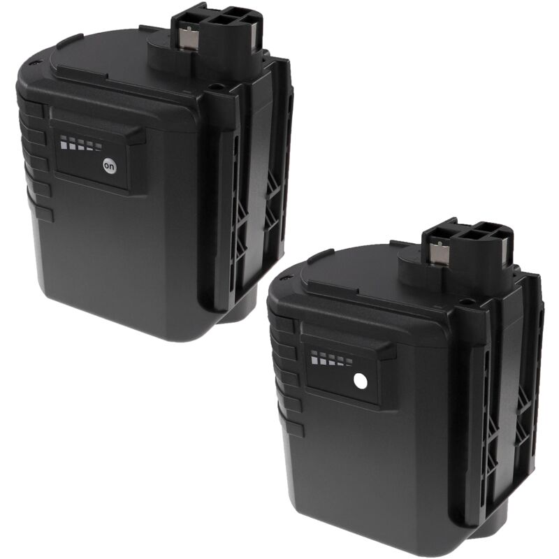 

EXTENSILO 2x Batería reemplaza Bosch 2607335190, 2607335192, 2607335215, 2607335216 para herramientas eléctricas (3300 mAh, NiMH, 24 V)