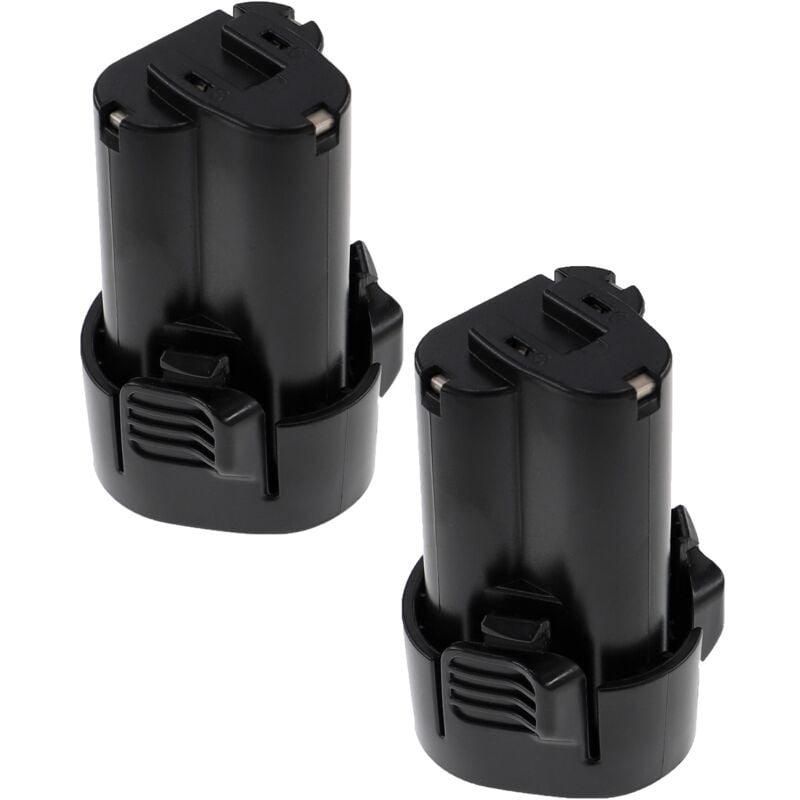 Extensilo - 2x Batterie compatible avec Makita HS300D, HS300DWE, HS300DW, HS300DZ, HS300DWJ, HU01Z, HU01 outil électrique (2500 mAh, Li-ion, 10,8 v)