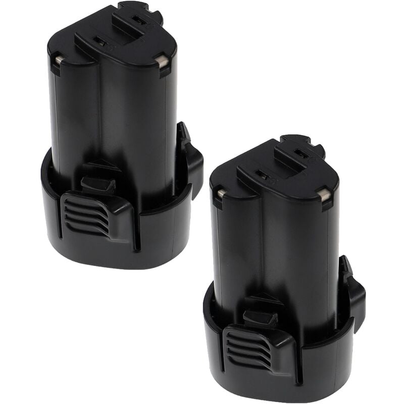 Extensilo - 2x Batterie compatible avec Makita UH200, TW100DWE, TW100DZ, UH200DWE, UH200DWEX, UH200DZ outil électrique (2500 mAh, Li-ion, 10,8 v)